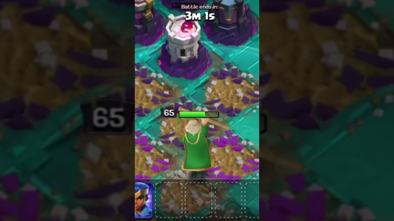 MAX GRAND WARDEN VS 1 TO MAX WIZARD TOWER(COC)