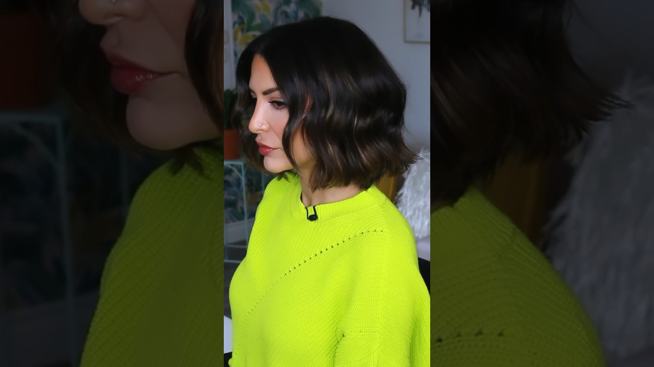 HOW I CURL MY SHORT HAIR - Loose Waves #shorts