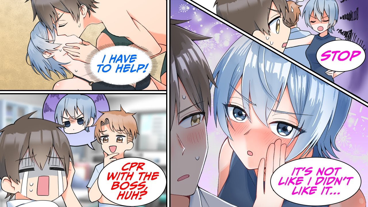 [Manga Dub] My colleagues made fun of me because I gave CPR to the boss [RomCom]