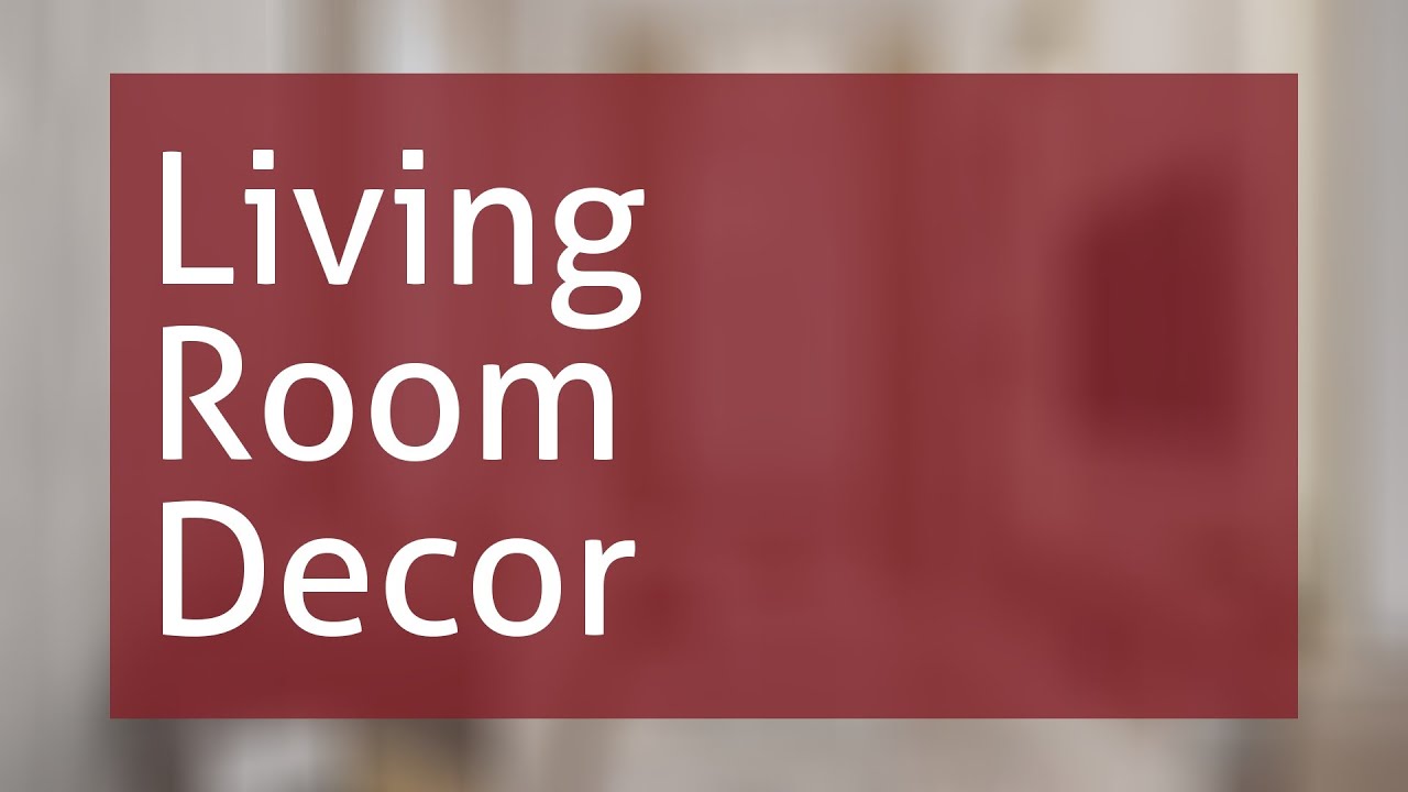 Living Room Decor Pictures