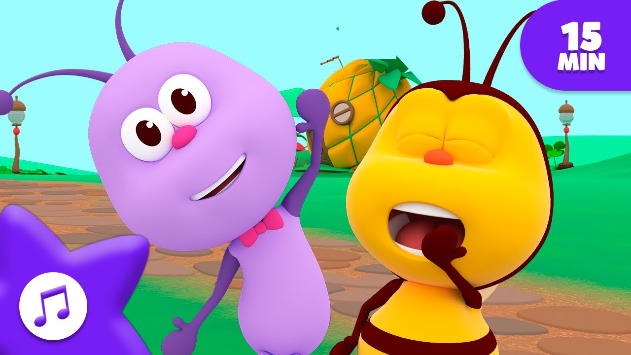 15 minuti di canzoni divertenti 🌈 | Compilazione | Canzoni per Bambini | Piccoli Insetti