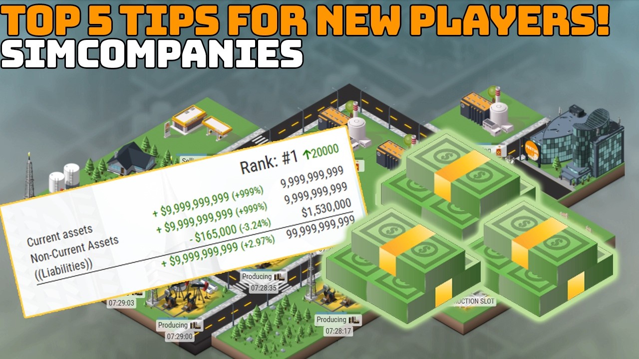 Top 5 Tips for NEW PLAYERS in Sim Companies!