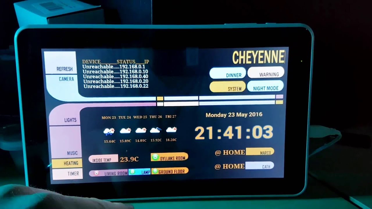 Home Automation LCARS Template