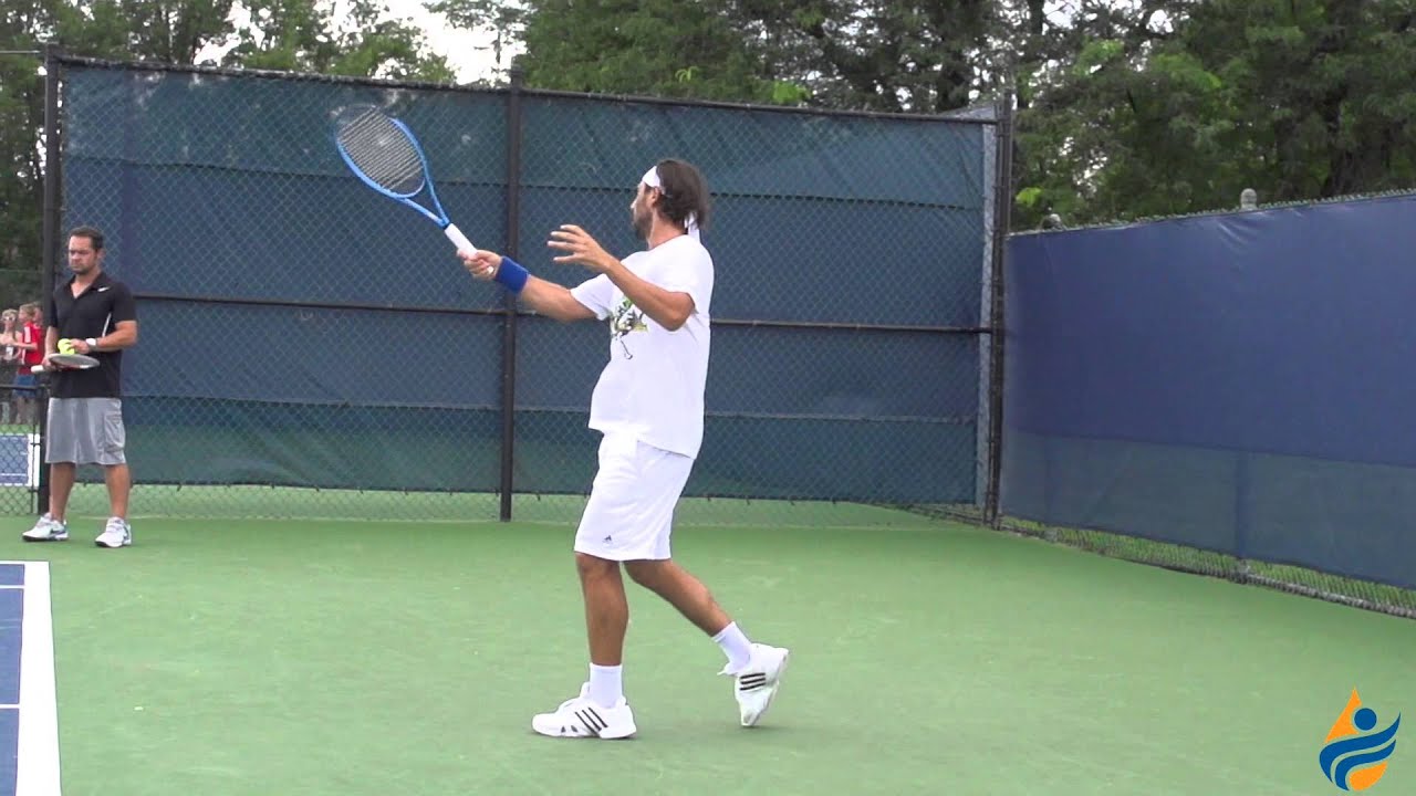 Marcos Baghdatis Slow Motion Serve, Forehand & Backhand 240FPS 1080p