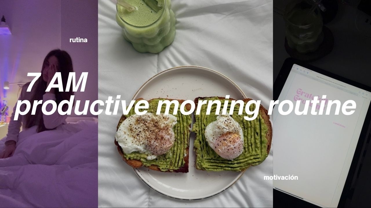 MI RUTINA DE MAÑANA A LAS *7AM* | pilates en casa, organización, productividad, maquillaje, rutina..