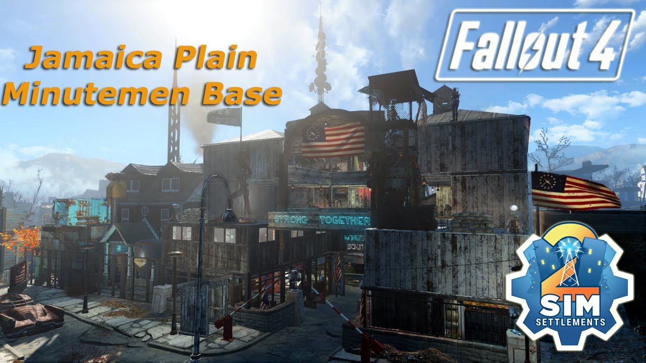 Fallout 4 - Jamaica Plain Minutemen Base (Fallout 4 Sim Settlements 2 City Plan)