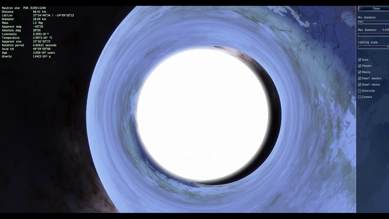 Travel to Lich(pulsar) in space engine