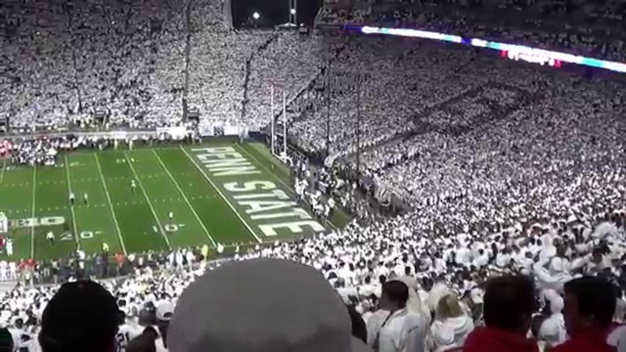 Penn State. Sweet Caroline.  October 25, 2014.