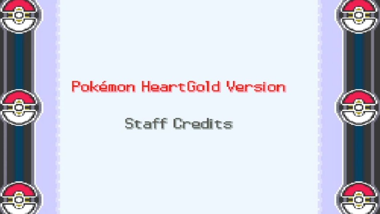Pokemon HeartGold & SoulSilver - Credits