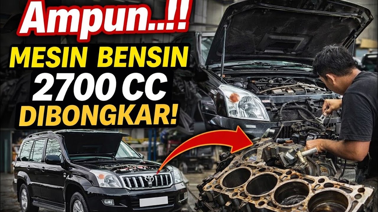 AMPUN..!! MOBIL BENSIN 2700 CC BONGKAR MESIN..PEREMAJAAN DARI BOGOR