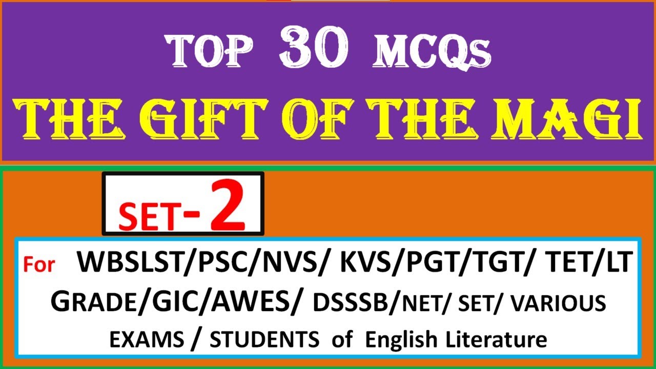 The Gift of the Magi (MCQ) Part -2
