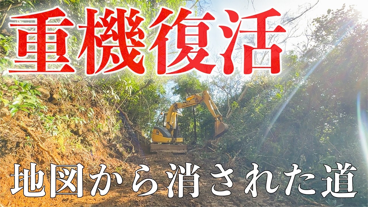 【開発跡地】30年放置された道を重機で開通しました。#302