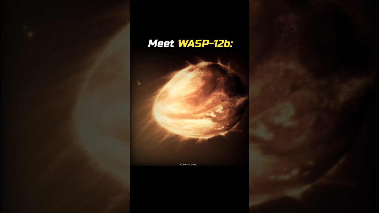 WASP-12b: An Egg-shaped Exoplanet! 🥚🌎 #shorts #planet #space #sciencefacts