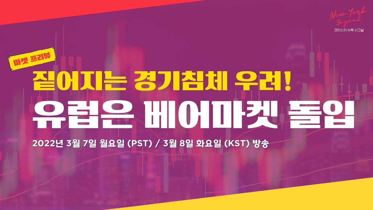 미국의 러시아 석유 금수조치 가능성에 떠는 시장, 미국은 대안이 있지만 유럽은 없다!? [크리스의 뉴욕 시그널 Live]