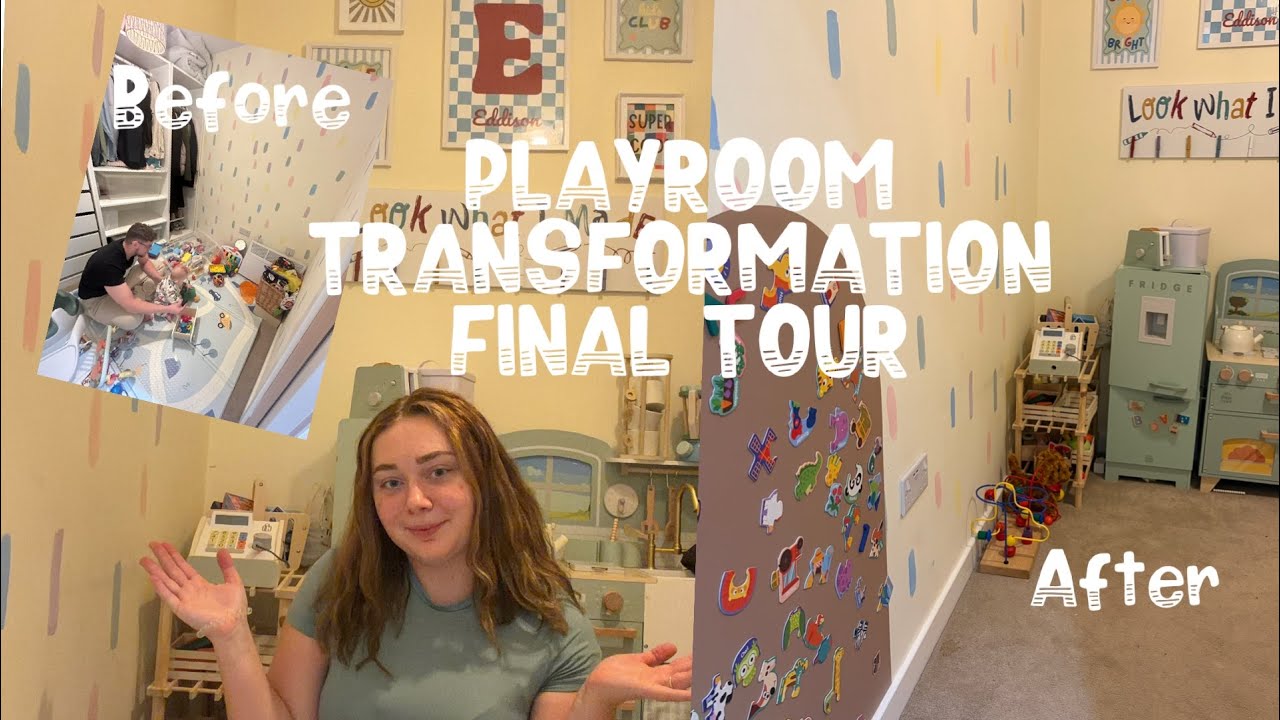 PLAYROOM TRANSFORMATION | Full Finished Tour & My 18 month old's current favourite toys