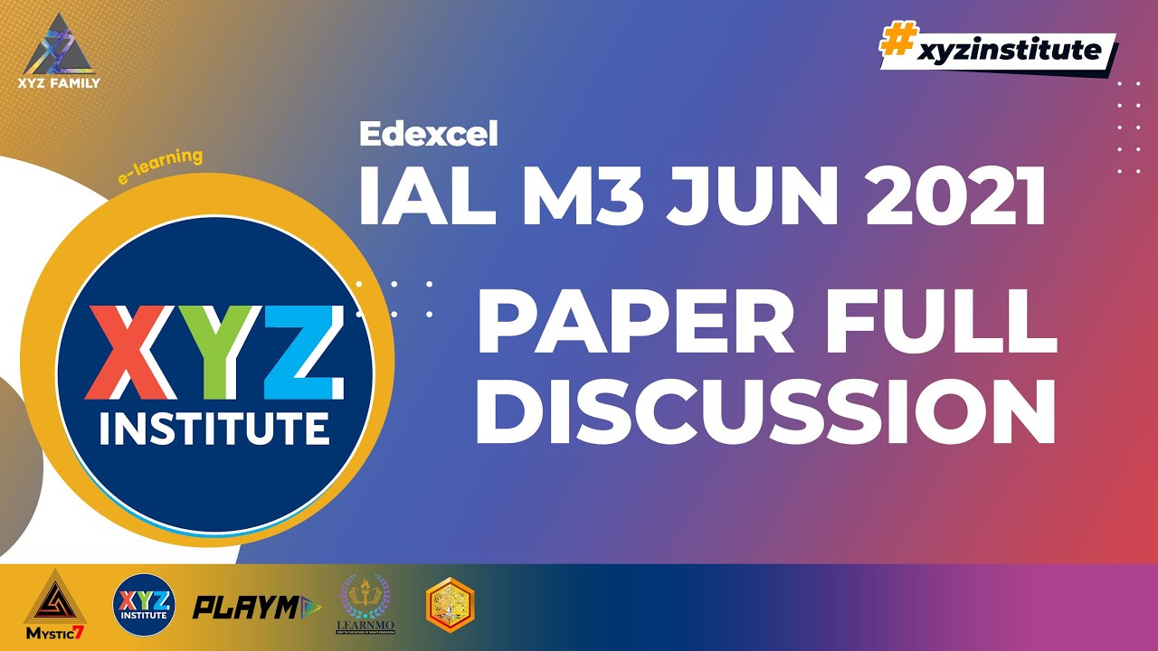 Edexcel IAL WME03 June 2021 Mechanics 3 / M3 Paper full discussion (Y13 Further Maths)