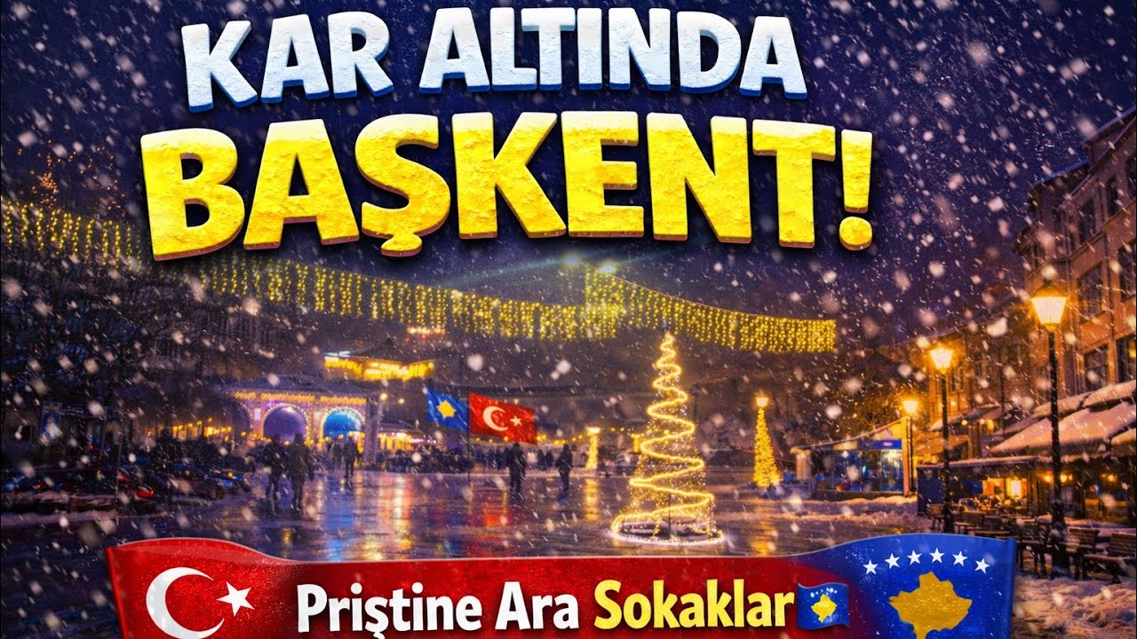 Kar Altında Bir Başkent | Priştine Ara Sokaklar 🇽🇰