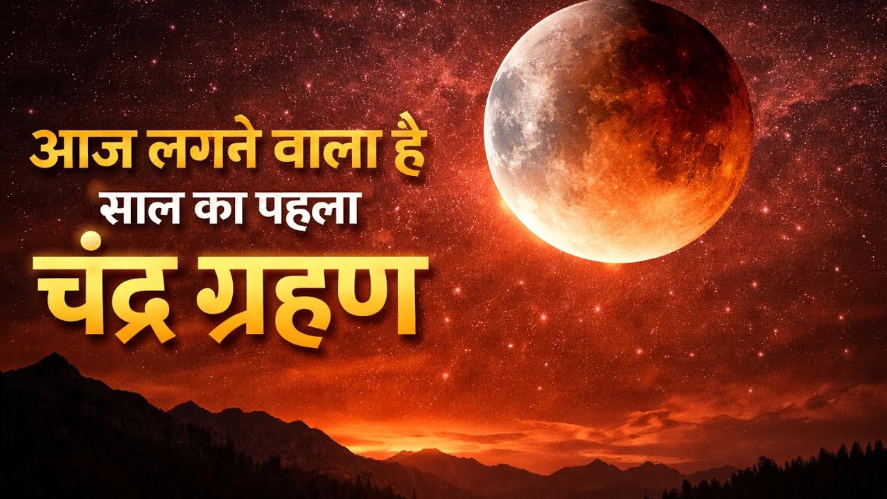 आज लगने वाला है साल का पहला चंद्र ग्रहण 🌖