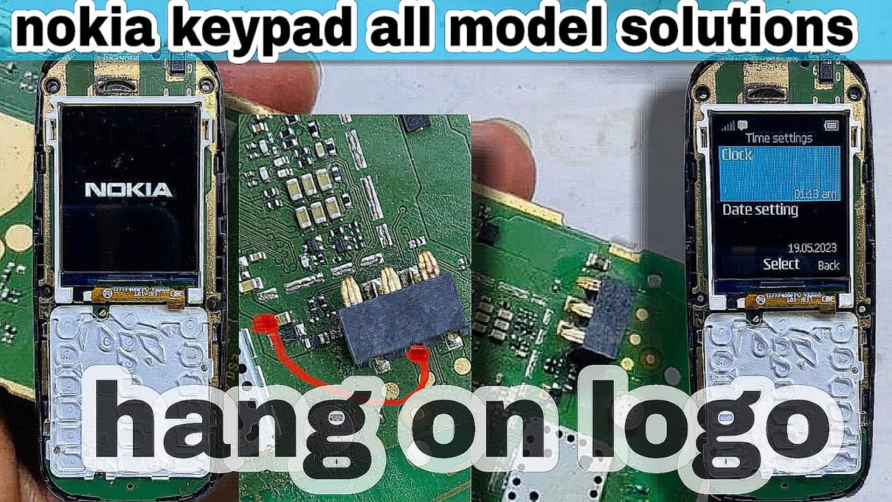 Nokia hang on logo solution/ Nokia 105 TA1010,charging not show, charger connect after hang on logo/