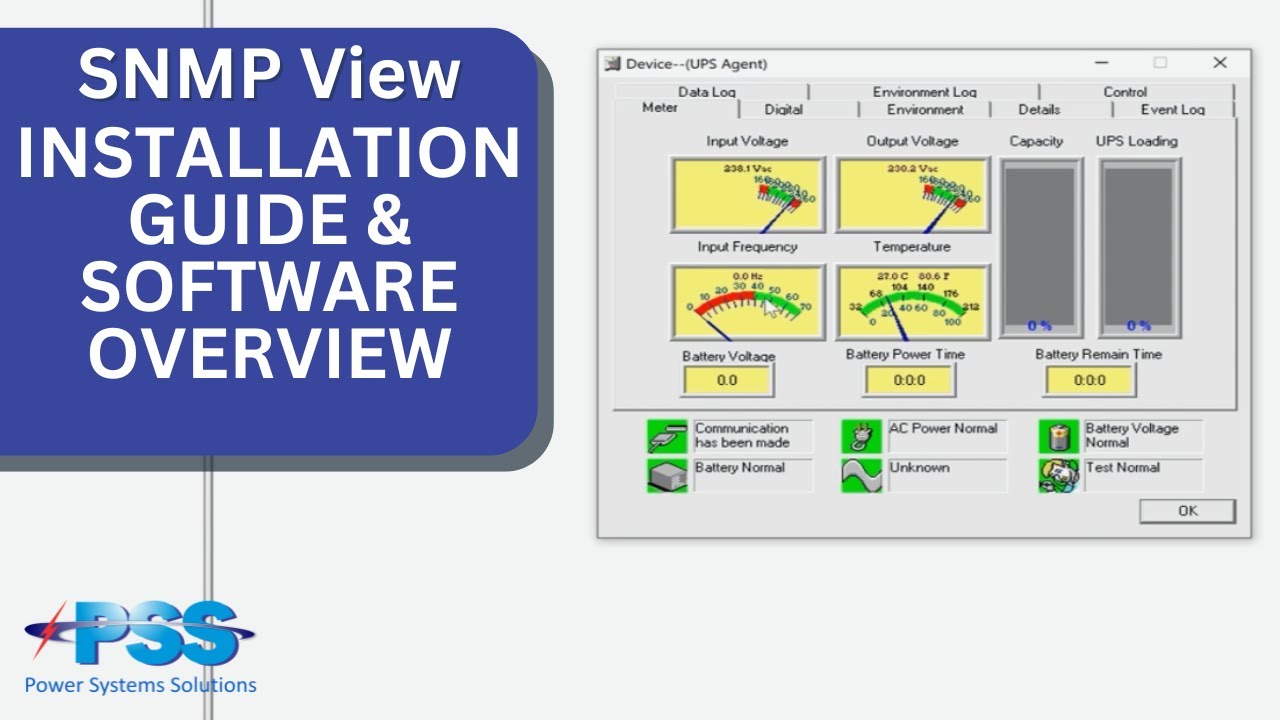 SNMP View Software Installation & Overview