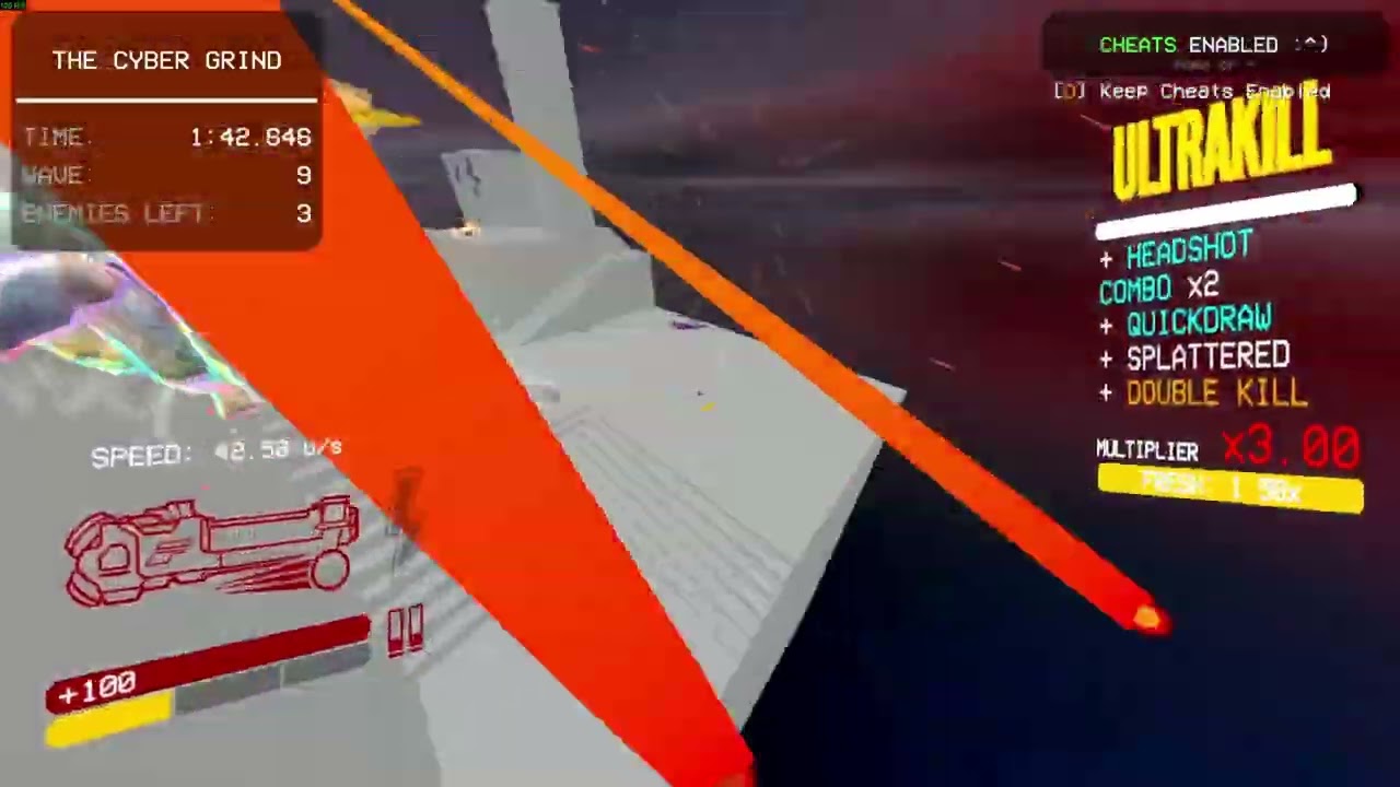 FORCERADIANCE ULTRAKILL | First try Brutal Cybergrind (1-18 wave)