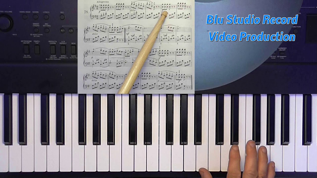 [87] Lezioni di pianoforte - School of piano - Piano lesson - Beyer es. 78  Versione free youtube