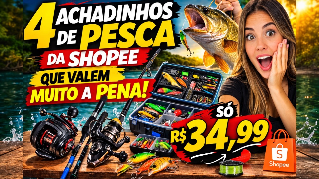 4 Equipamentos de Pesca da Shopee Que Estão Surpreendendo os Pescadores