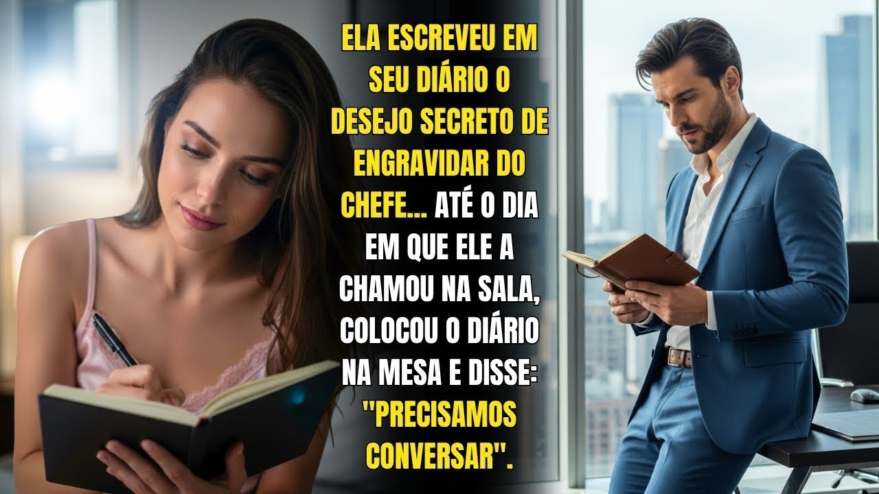 VIRGEM, ELA CONFESSOU QUE QUERIA ENGRAVIDAR DO NOVO CHEFE... E O DIÁRIO FOI PARAR NAS MÃOS DELE