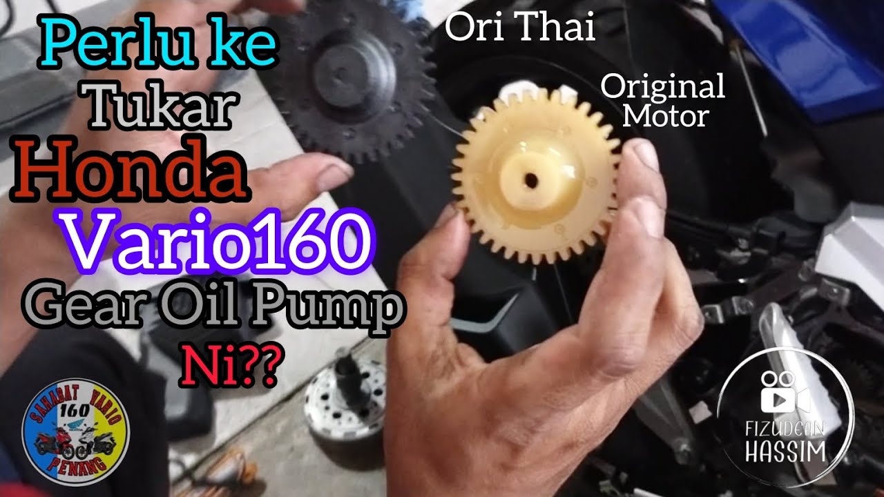 Honda Vario 160 | Tutorial Tukar Gear Oil Pump
