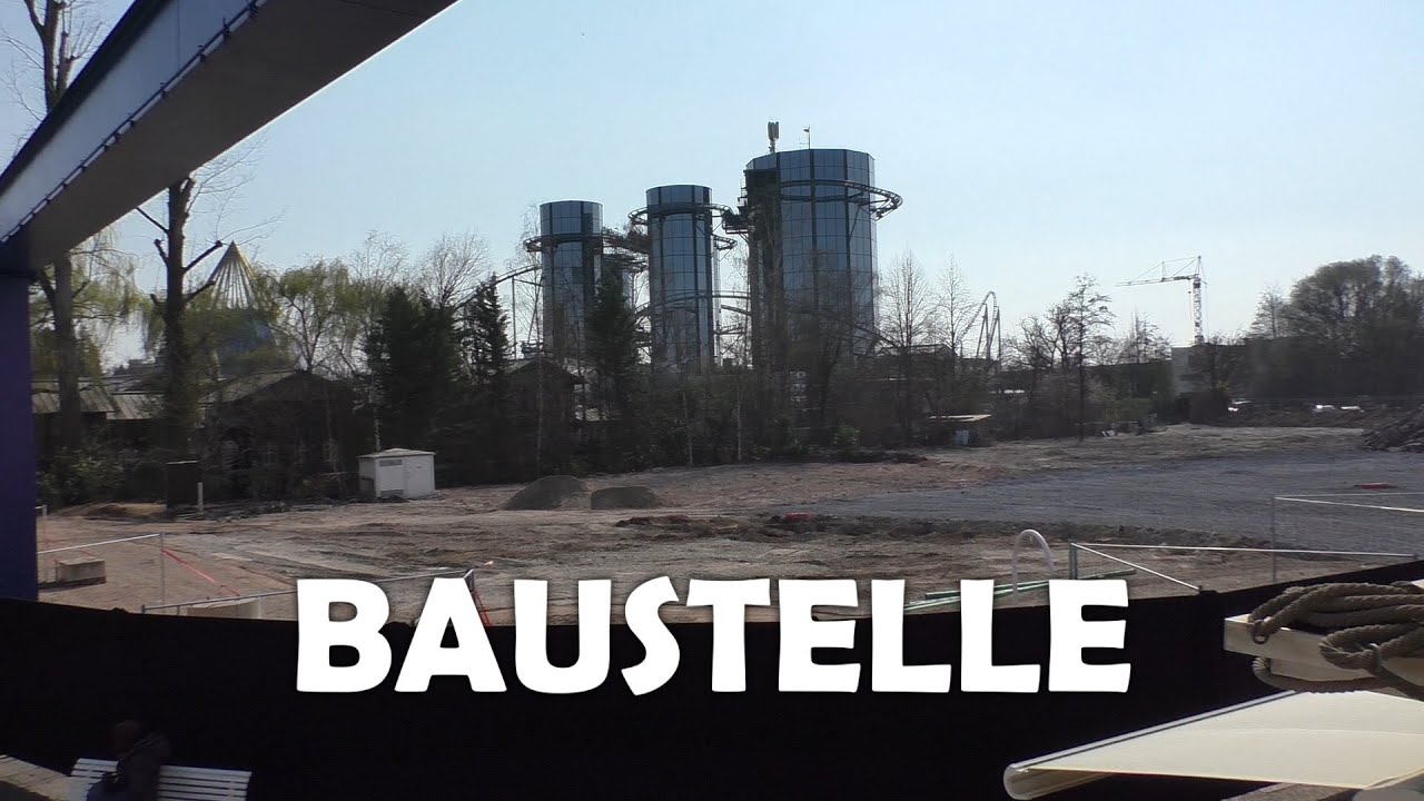 Themenbereich Kroatien & Achterbahn Baustelle vom 19.03.2022 im EUROPA-PARK