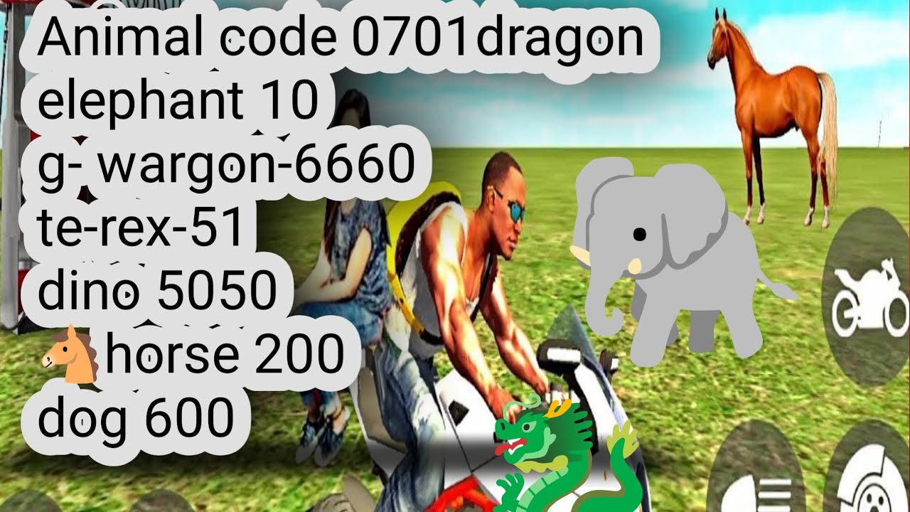 All animals code in Indian bike racing 