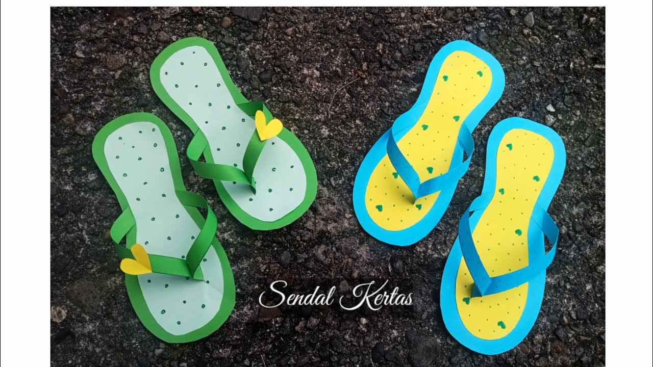 MEMBUAT SANDAL DARI KERTAS ORIGAMI | ORIGAMI SANDAL | SANDAL KERTAS
