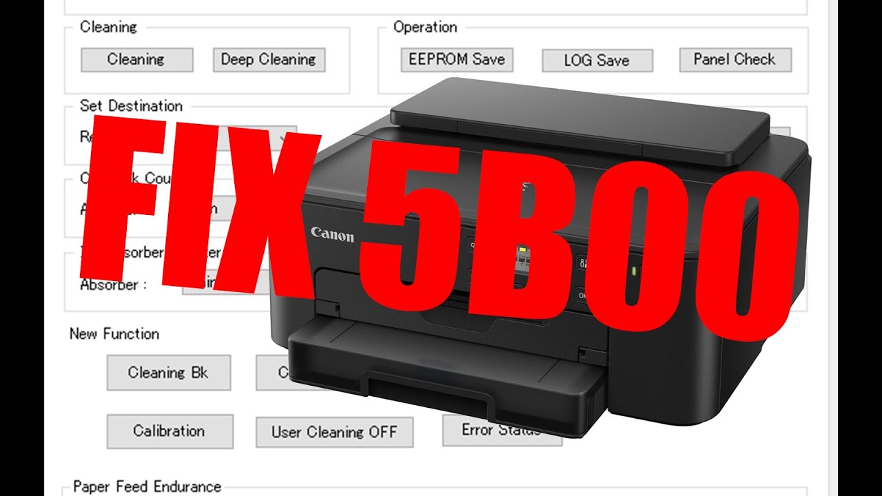 How to reset a canon ts704 printer using canon service tool