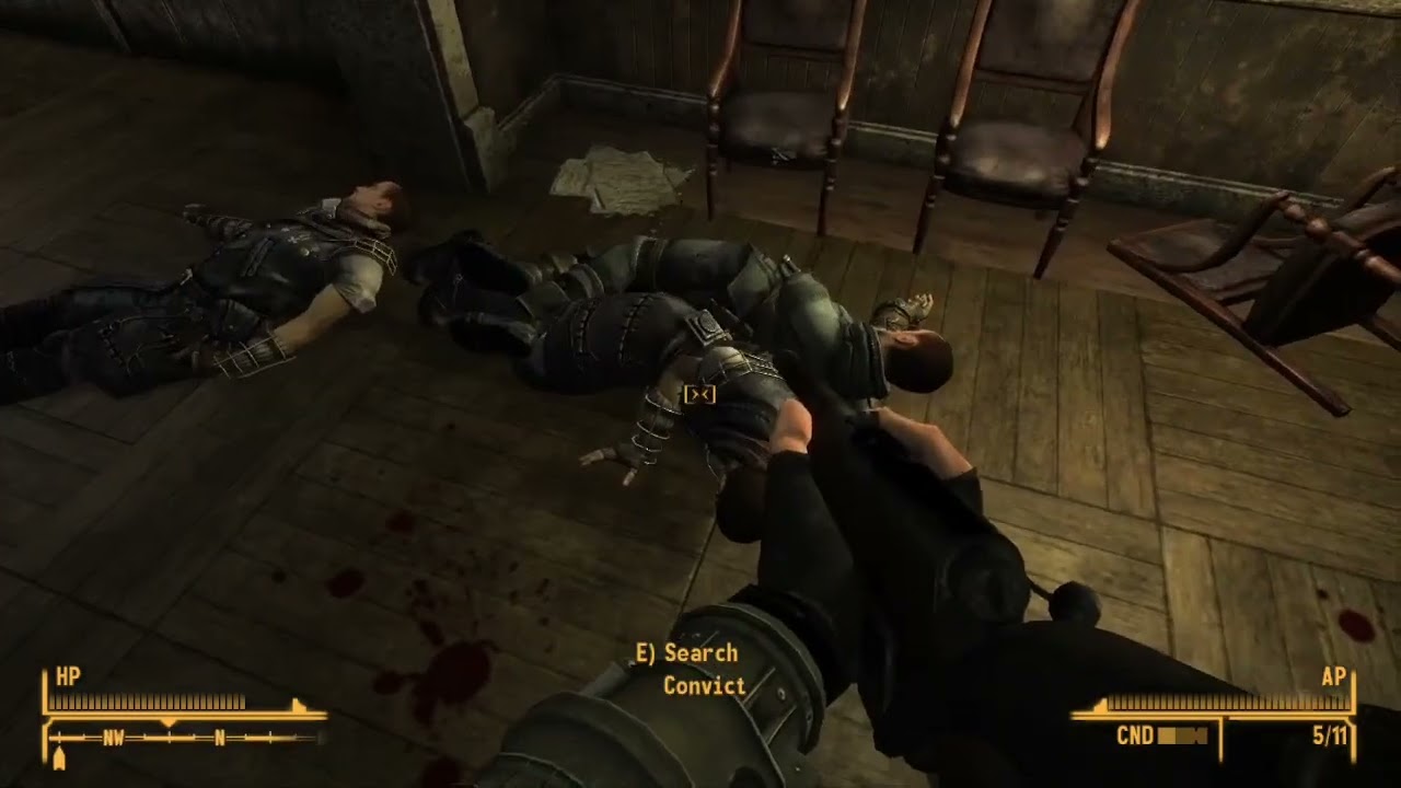 Bison Steve Hotel Gunfight PART I - Gunpowder smell in the air! - Fallout New Vegas