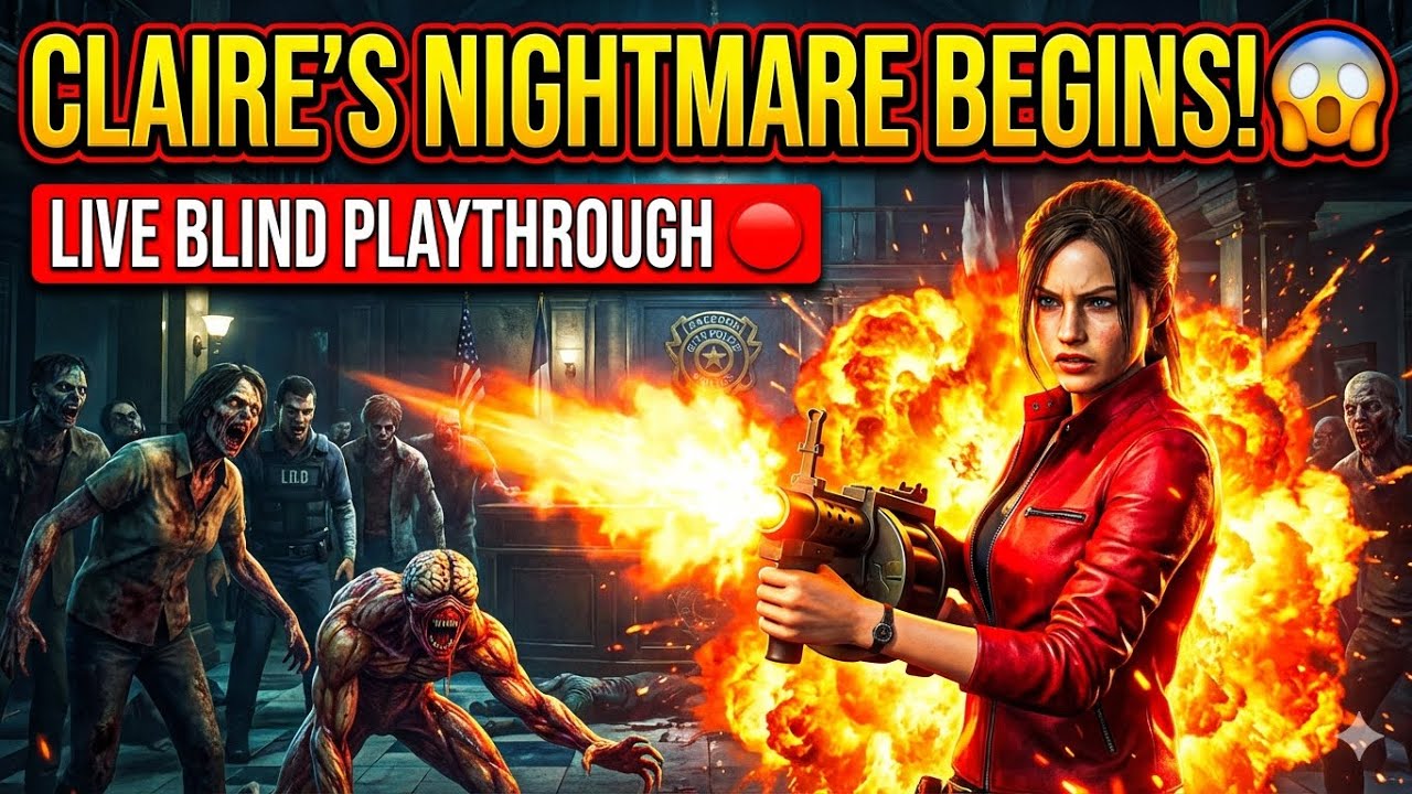 CLAIRE'S NIGHTMARE BEGINS! 🔥 | Resident Evil 2 Remake (Blind Playthrough)
