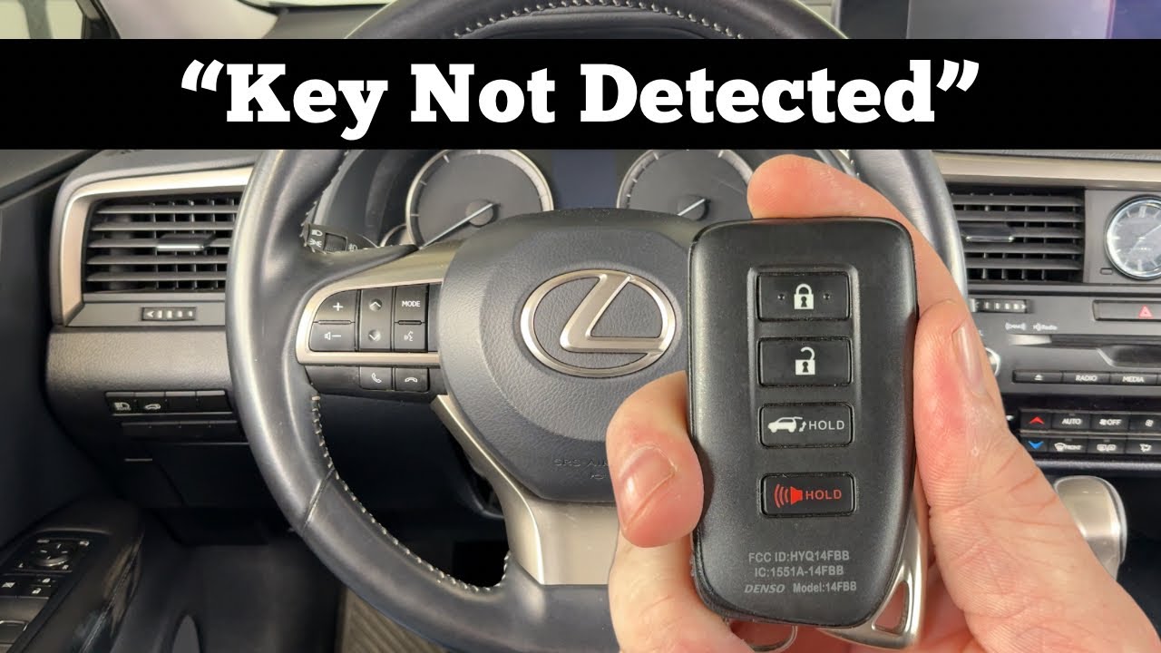 How To Start A 2016 - 2022 Lexus RX350 With KEY NOT DETECTED - Dead RX 350 Remote Key Fob Battery