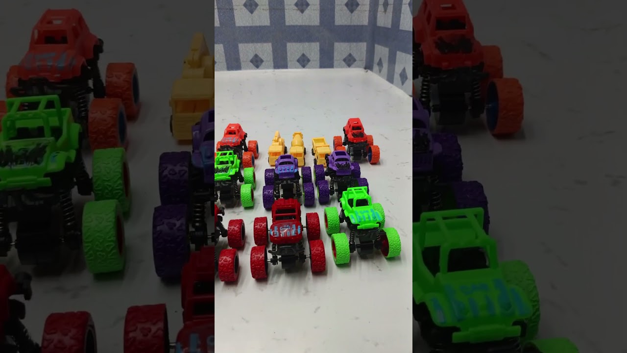 Monster Truck Unboxing 🚓🚓😱 #shorts #minivehicle #unboxing #aafiyavehicle