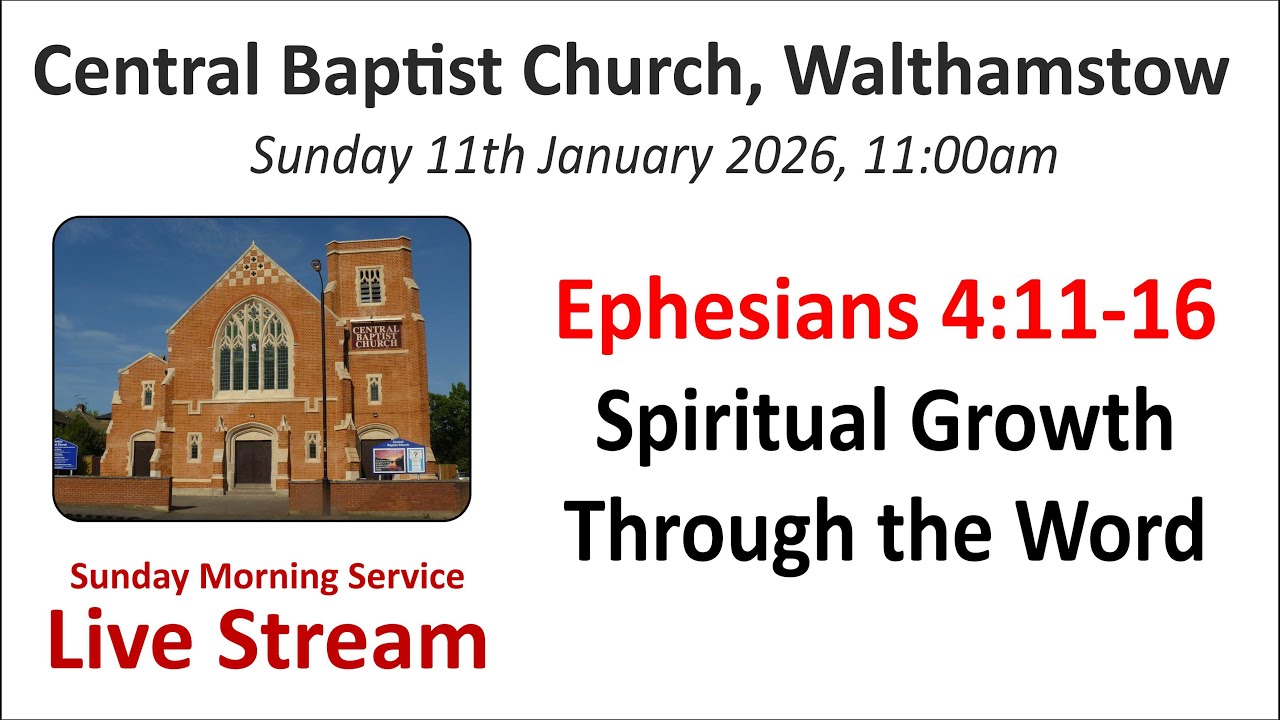 Ephesians 4:11-16 The Bible for Spiritual Growth  Sunday Morning Service. 11/01/26