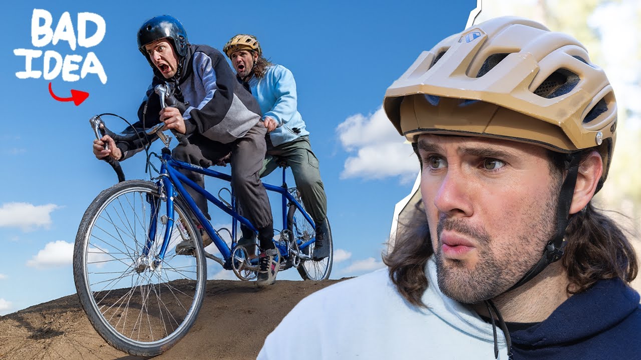 We Tried Mountain Biking on a Tandem Bike!!