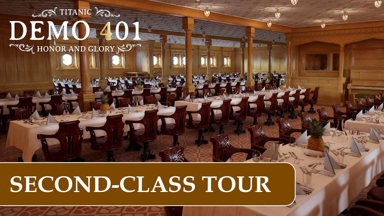 RMS Titanic Virtual Tour Of Second Class | 2023 Titanic 401 Demo 2.0 RTX