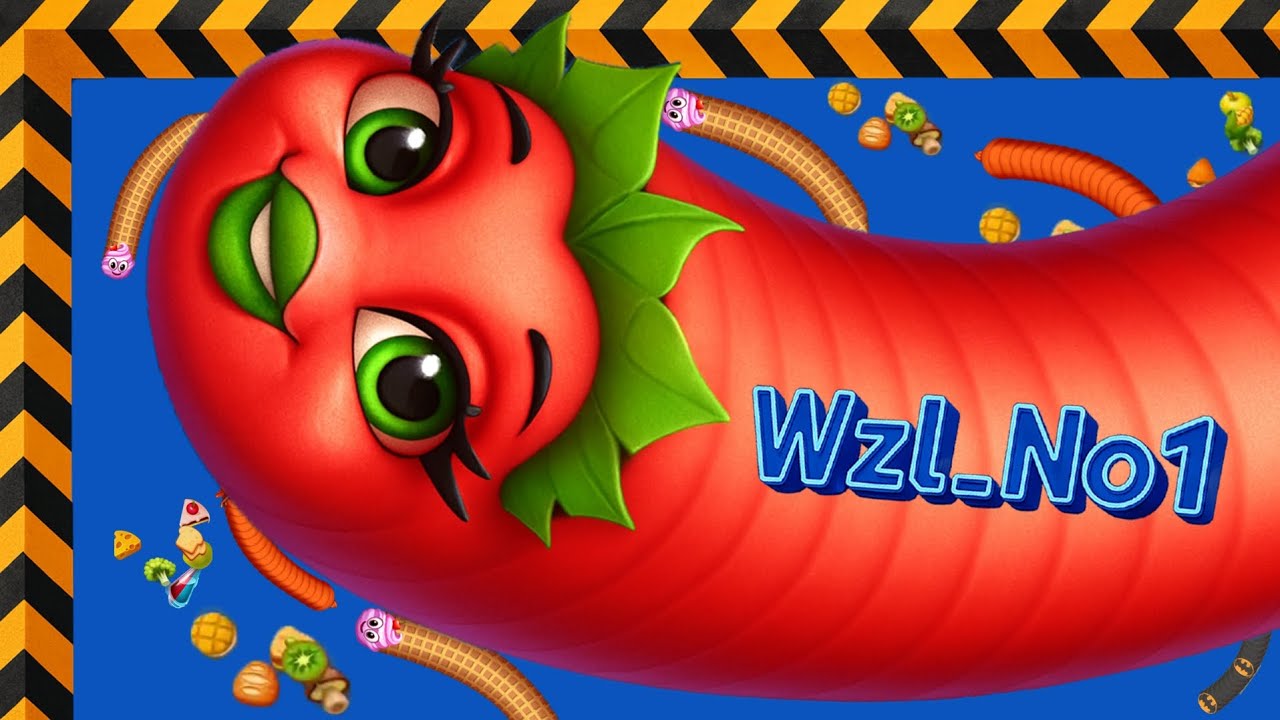 🐍WORMSZONE.IO 🔥Ep63💥The hungriest snake👹Top 1 slither 💯by Wzl_No1 #wormszone#bigsnakegame#snakegame 
