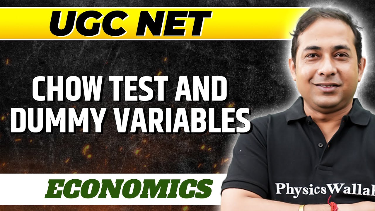 Chow Test and Dummy Variables : Economics Paper 2 | UGC NET 2023