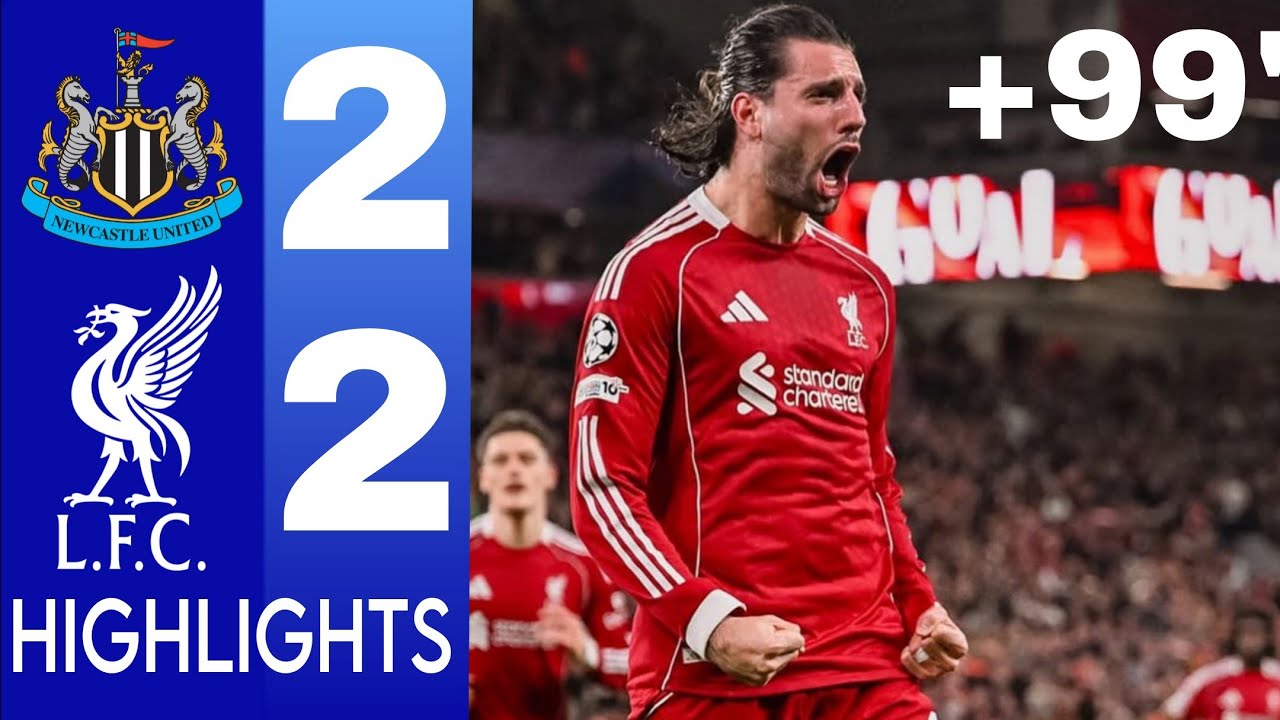 Liverpool vs Newcastle United 2-2 Highlights & dominik szoboszlai Goal &bull; Premier League 