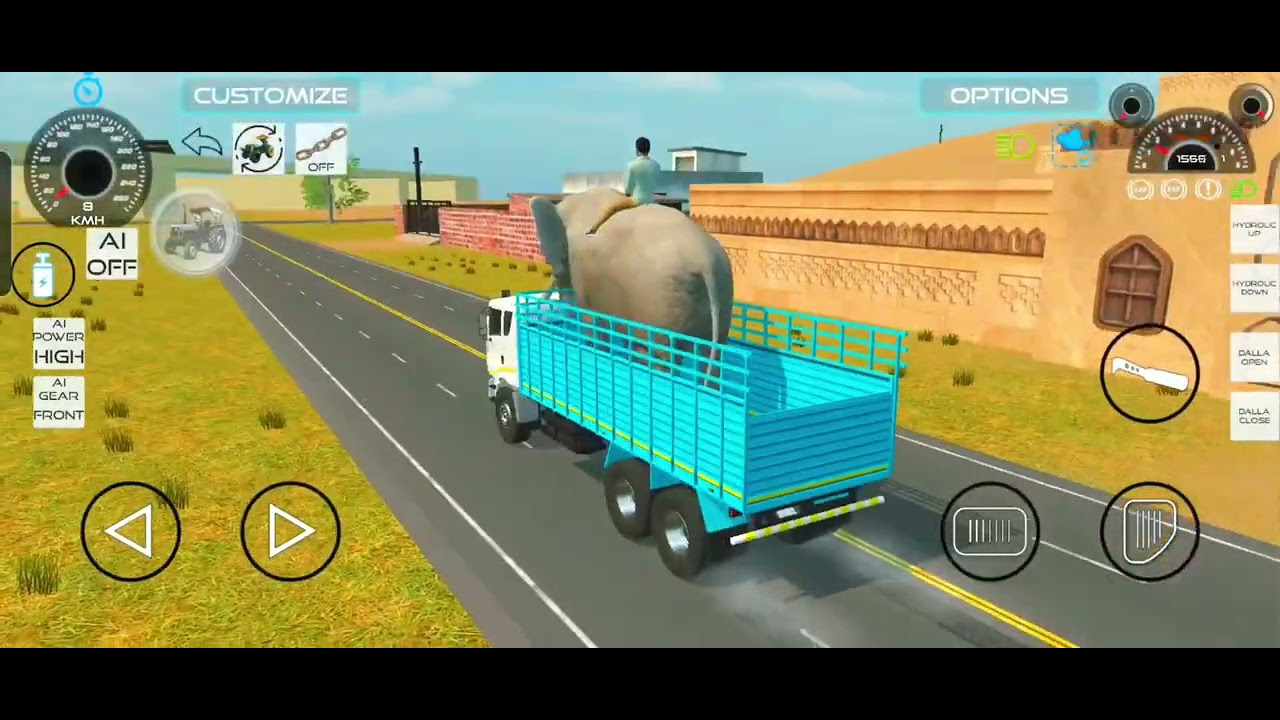 Track Me loding Kiye Gathi🐘 ko 😱 | Indian Vehicles Simulator Game me | #gameplay 