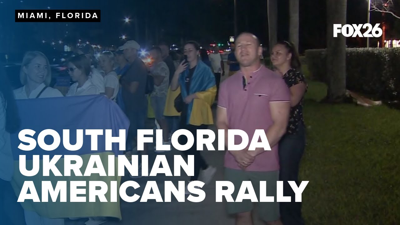 South Florida Ukrainian Americans rally to show Ukraine support after White House meeting