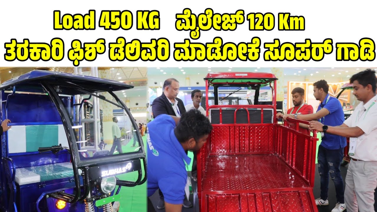 ತರಕಾರಿ ಫಿಶ್ ಡೆಲಿವರಿ ಮಾಡೋಕೆ ಸೂಪರ್ ಗಾಡಿ electric food truck review | EV vehicle |elactical auto review