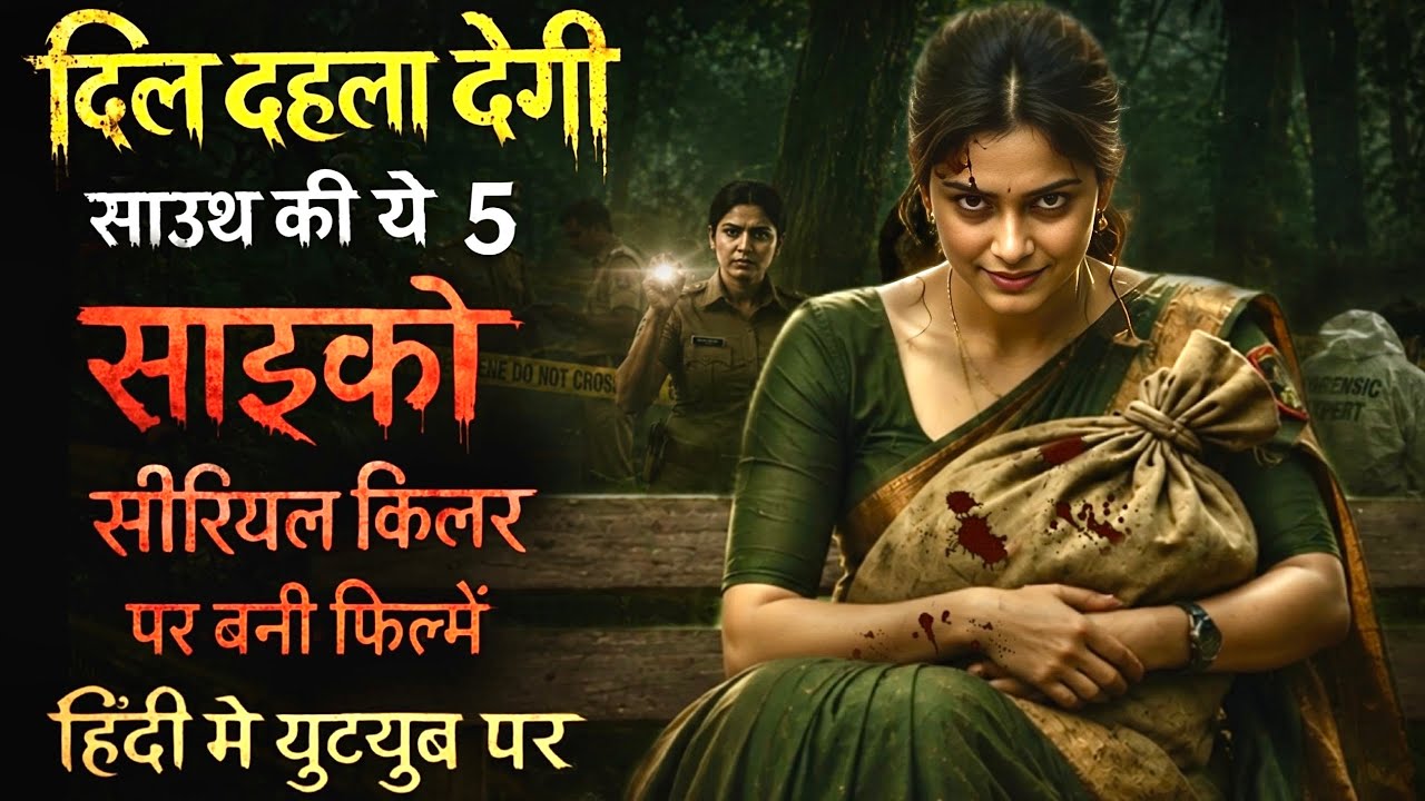 Top 5 South Psycho Serial Killer Movies In Hindi 2026|Murder Mystery Thriller |New South Movies 2026