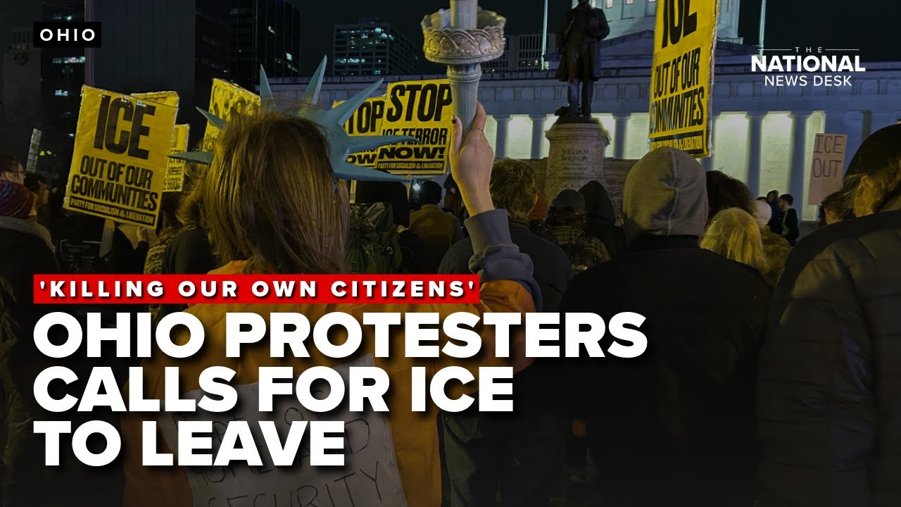 'Killing our own citizens': Ohio protesters call for ICE to leave, outraged by shootings