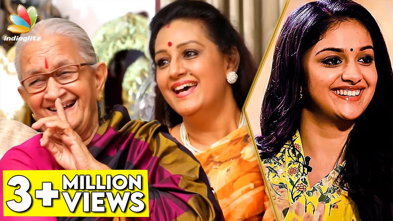 HILARIOUS : First Night Scene of DhaDha 87 | Keerthy's Paati and Menaka Suresh Interview | Savitri