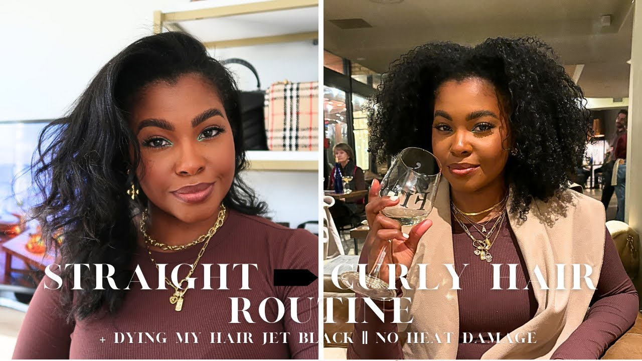 BEAUTY VLOG|| All the products I need to dye and revert my silk press || STRAIGHT to CURLY!!